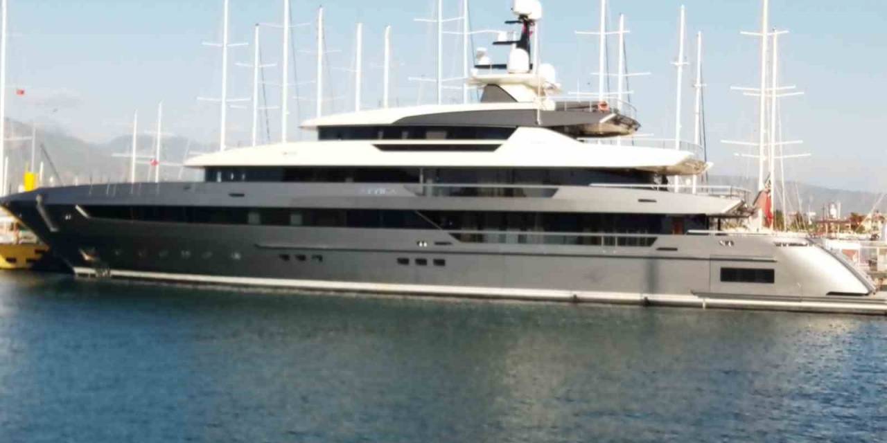 Süper Yat “Attıla” Yakıt İkmali İçin Fethiye’ye Geldi