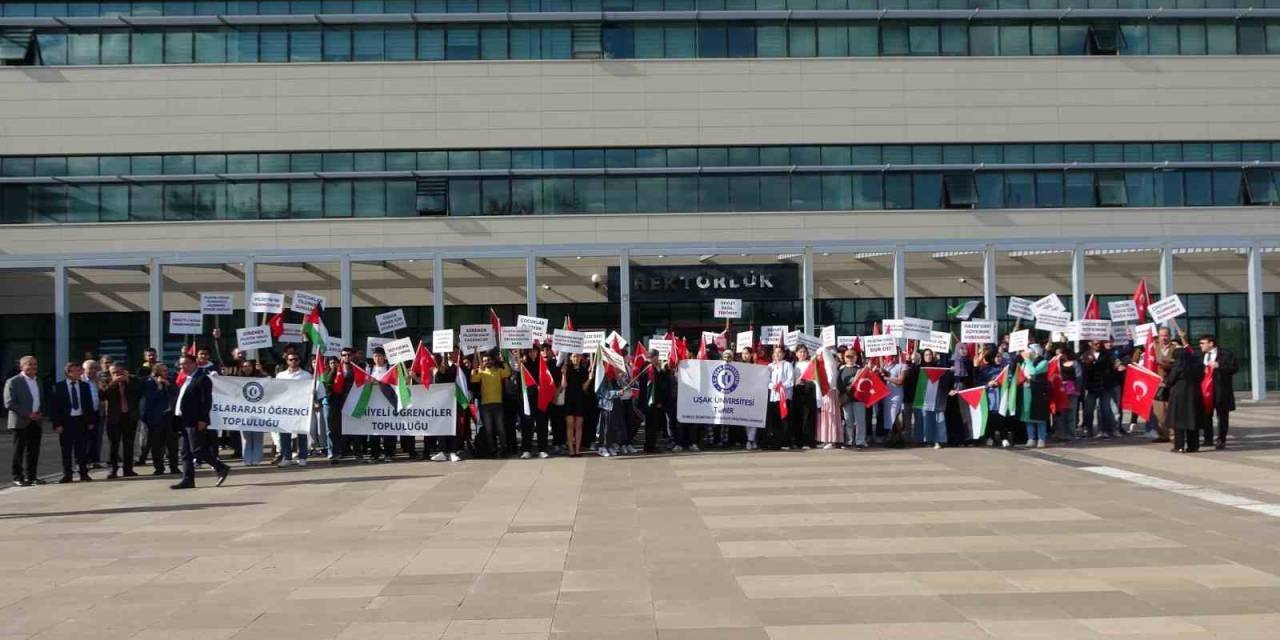 Uşak Üniversitesinin Yabancı Uyruklu Öğrencilerinden Filistin’e Destek Açıklaması