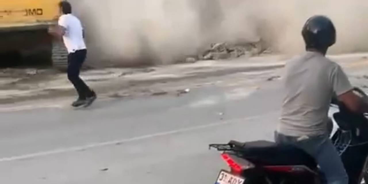 Hatay’da Kontrollü Yıkım Sırasında Bina Çöktü