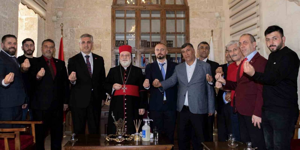 Osmanlı Ocakları Genel Başkanı Canpolat’tan Deyrulzafaran Manastırı Metropoliti Özmen’e Ziyaret