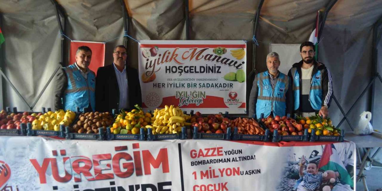 Develi’de Filistin İçin "İyilik Manavı" Açıldı