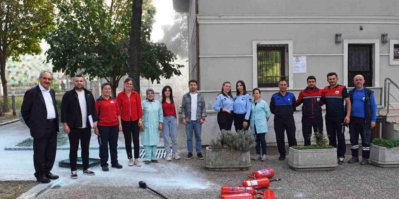 Osmangazi Belediyesi’nde Yangın Tatbikatı