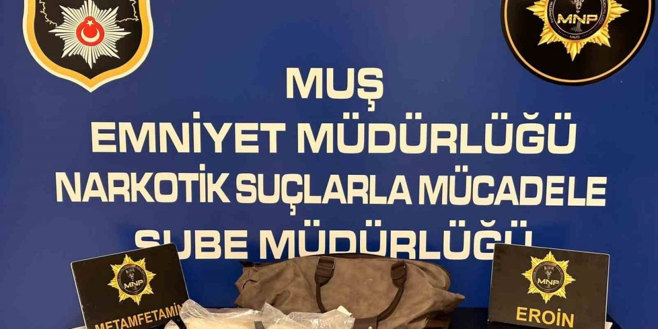 Muş’ta Yolcu Otobüsünde 1 Kilo 501 Gram Metamfetamin Ele Geçirildi