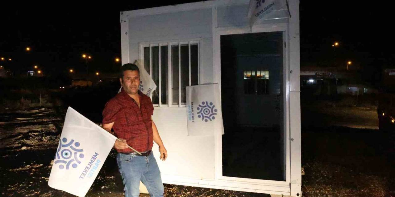 Memleket Partisi’nin Çalınan İl Başkanlığının Bulunmasıyla Başkan Makamına Kavuştu