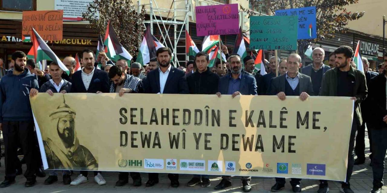 Muş’ta İsrail’e Tepki Yürüyüşü