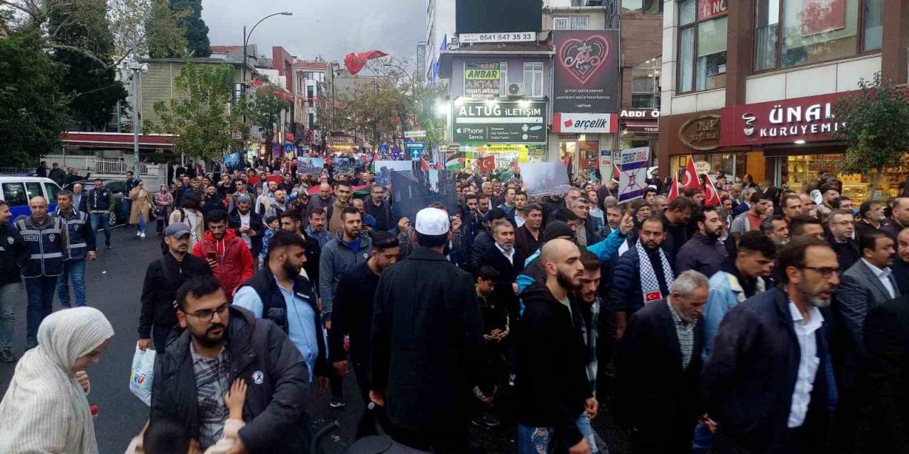 Tekirdağ’da Gazze’ye Destek Yürüyüşü