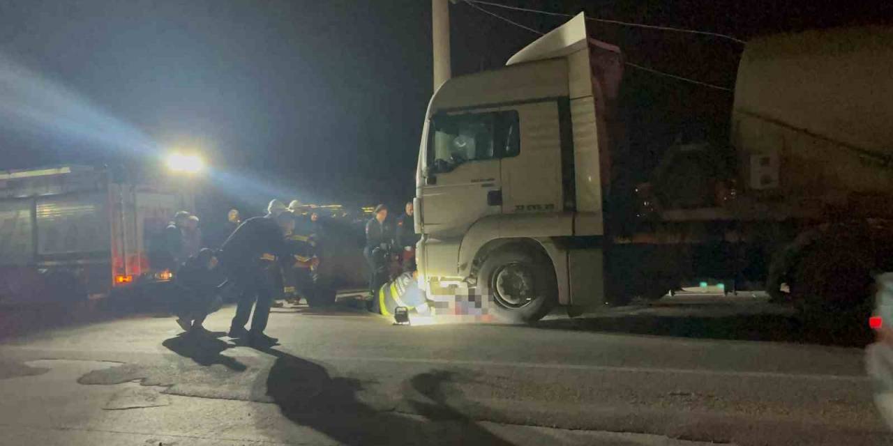 Beton Tankerinin Çarptığı Şahıs Hayatını Kaybetti
