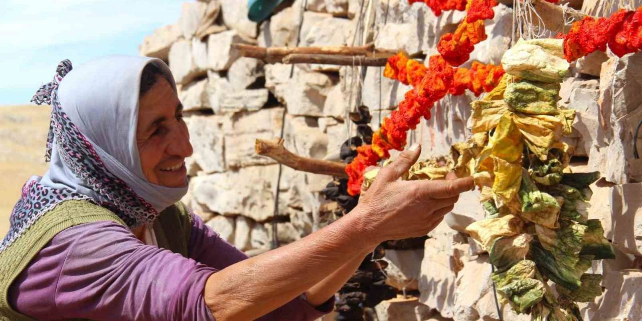 Kahramanmaraş’ta Sebzeler Kurutulup Kışa Hazırlanıyor