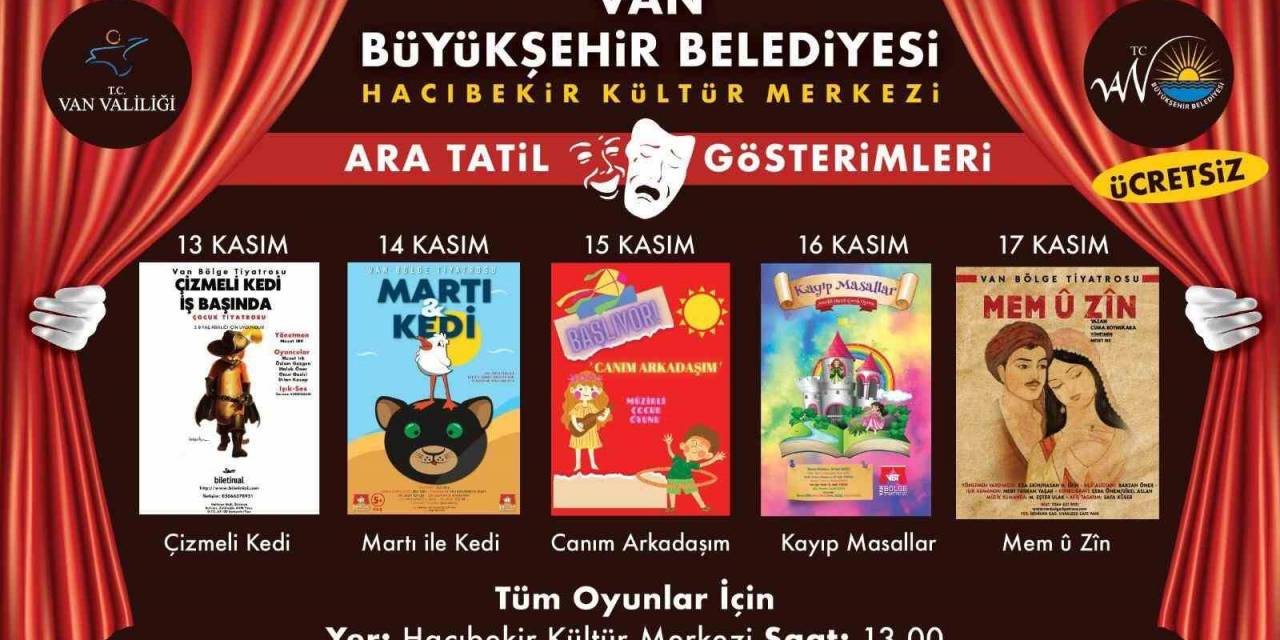 Van Büyükşehir Belediyesinden Öğrencilere Ara Tatil Hediyesi