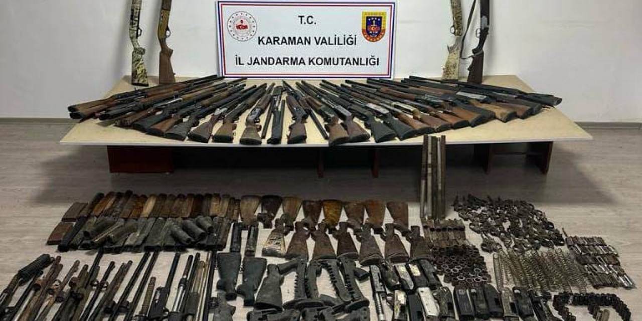 Karaman’da Jandarmanın Denetimlerinde Mini Cephanelik Ele Geçirildi