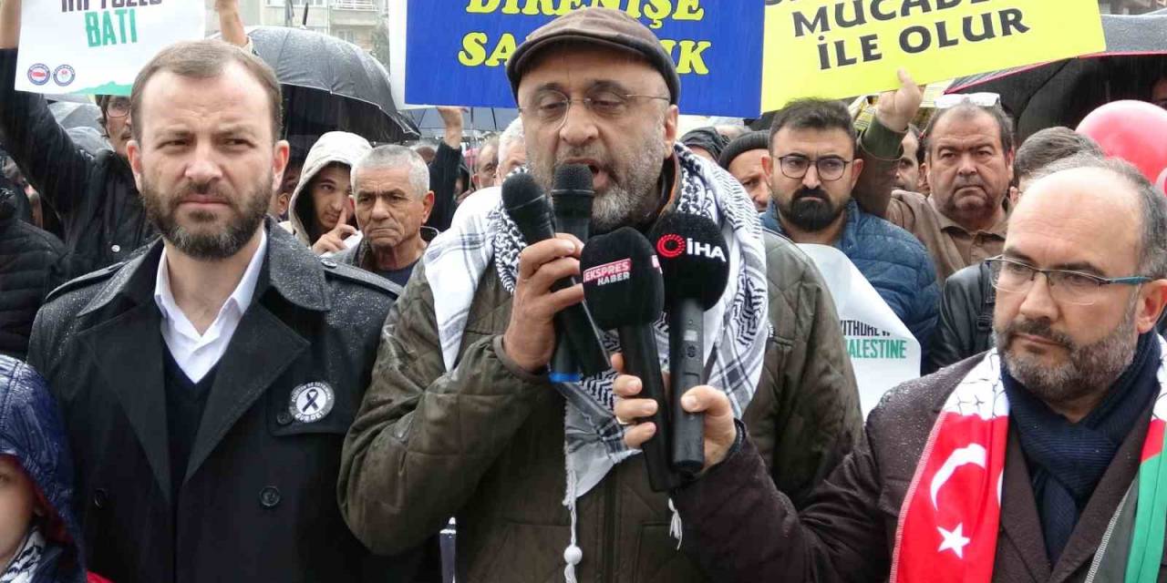 Kütahya’da "El Ele Gazze Şeridi" Eylemi