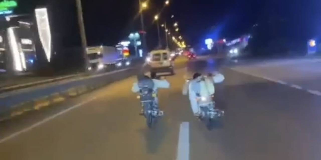 Motosikletle Ölümüne Yarış Tuttular
