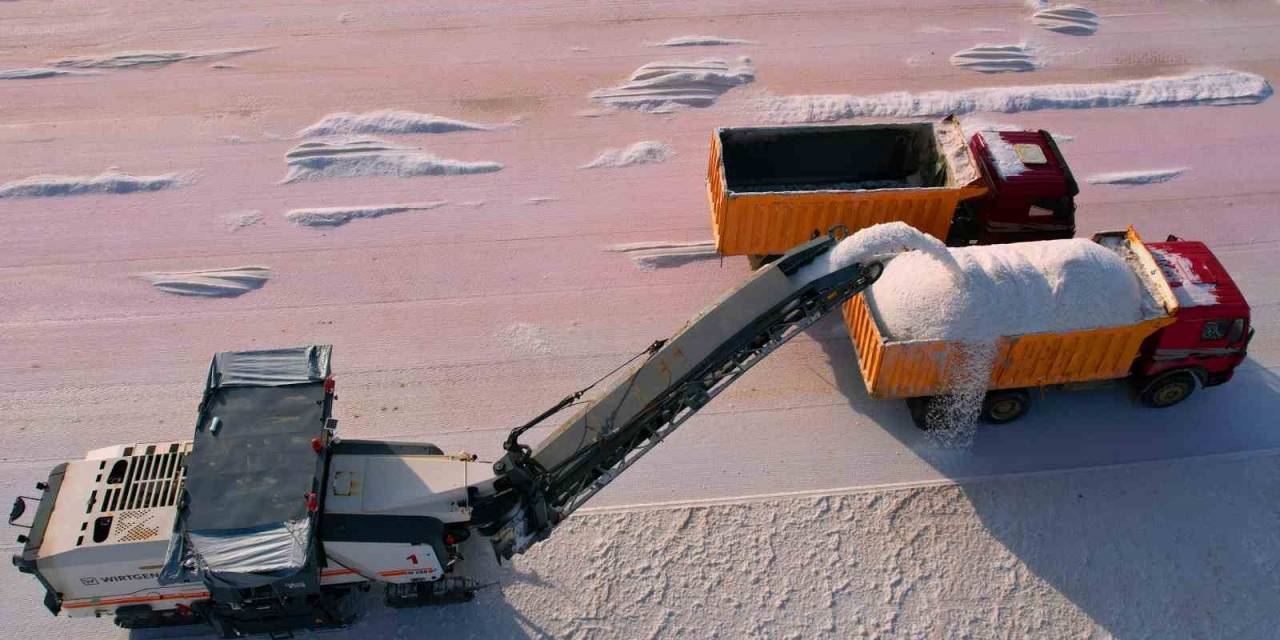 Gölden Hasat Edilen Tuzun, İhracata Hazırlanan Yolculuğu