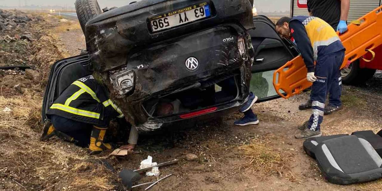 Siverek’te Takla Atan Otomobilde Bulunan 2 Kişi Yaralandı