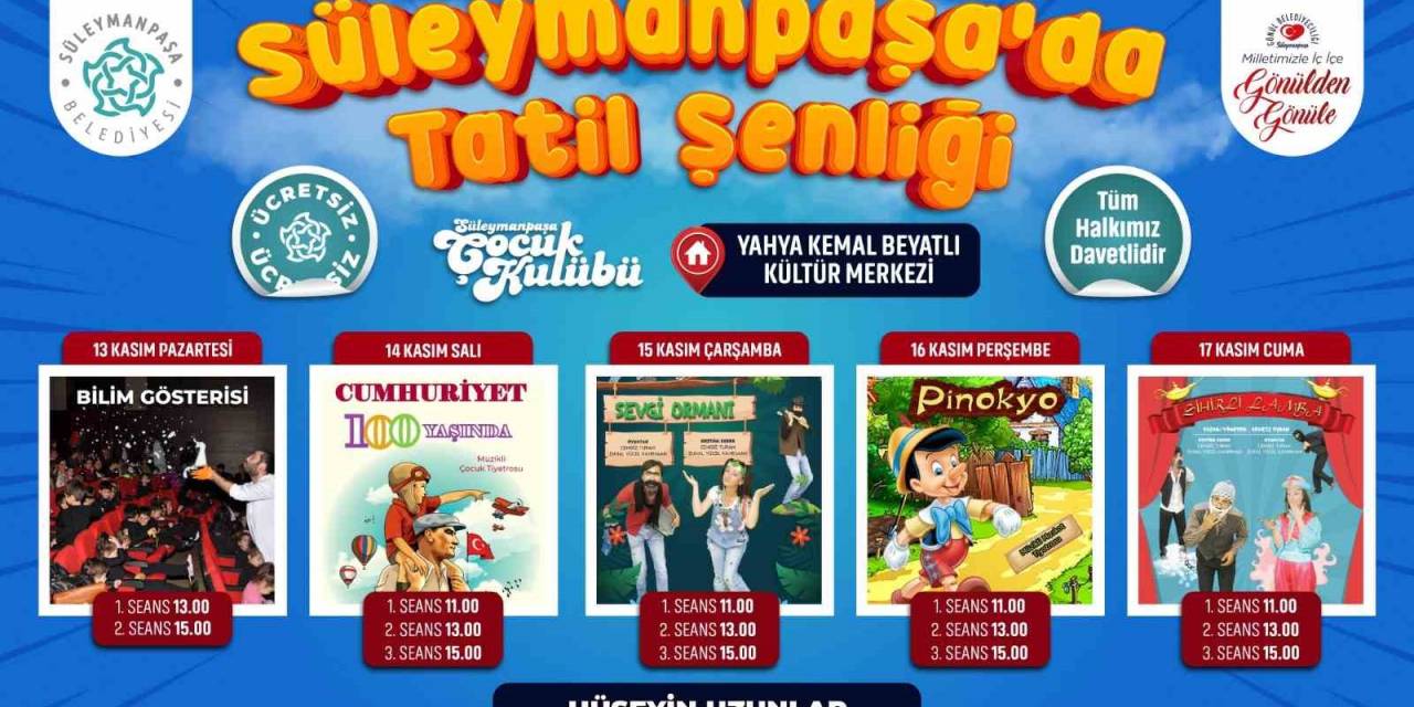 Süleymanpaşalı Çocuklar Tatili Dolu Dolu Geçirecek