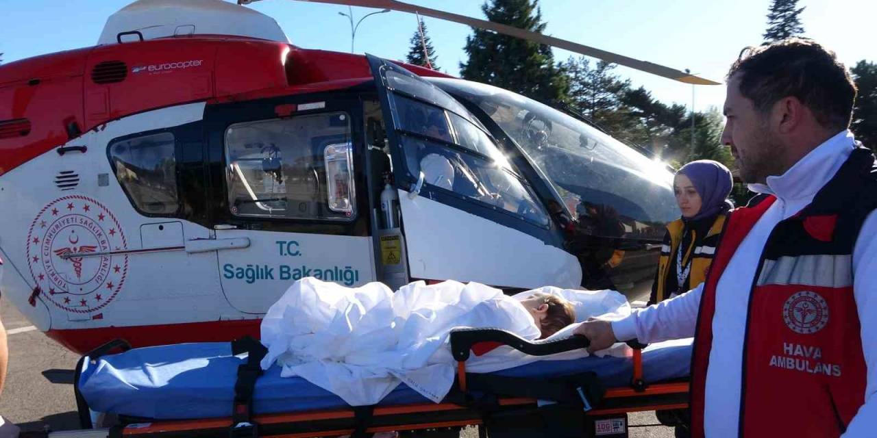 Üzerine Çaydanlık Devrilen Bebek Hava Ambulansı İle Ankara’ya Götürüldü