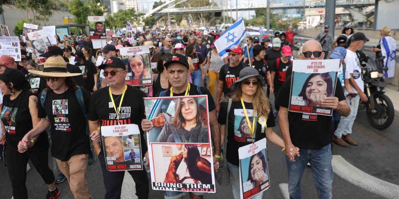 İsrailli Esirlerin Aileleri Tel Aviv’den Kudüs’e 5 Günlük Yürüyüş Başlattı