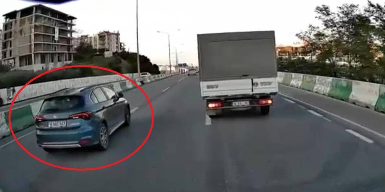 Sürücünün Refleksi Kazayı Böyle Önledi