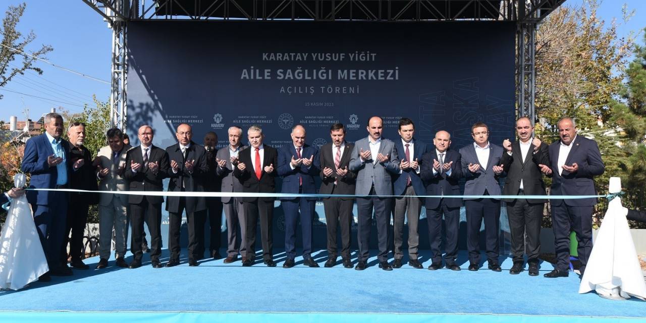 Karatay Yusuf Yiğit Aile Sağlığı Merkezi Açıldı