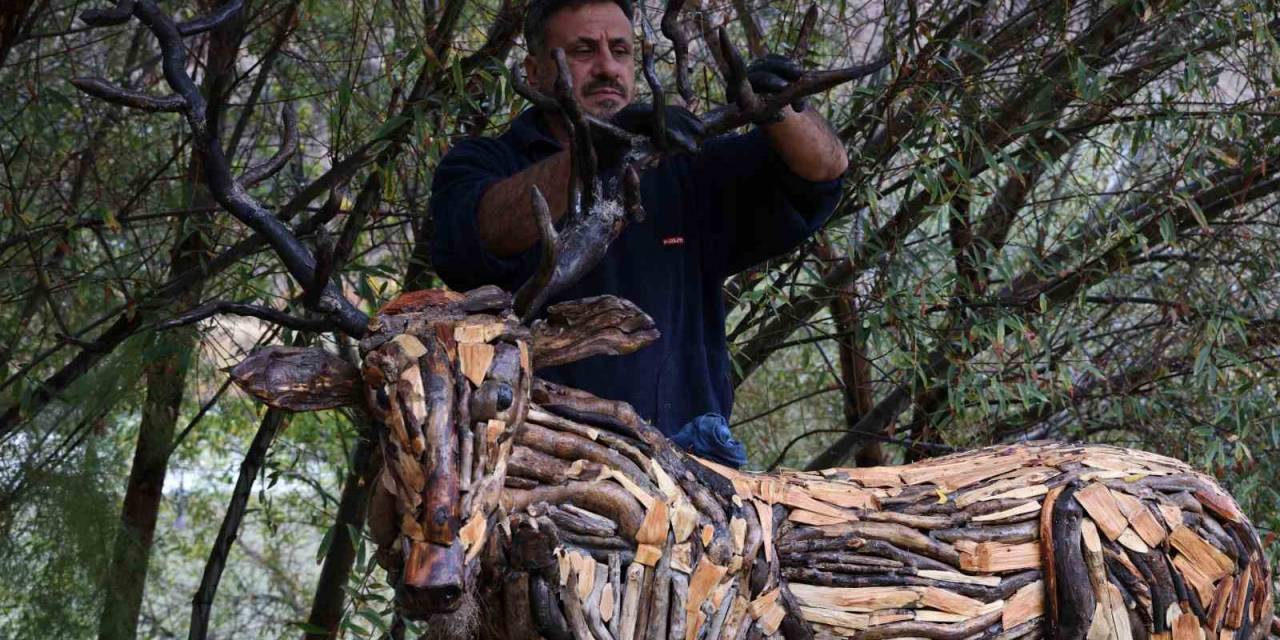 Kurumuş Ağaç Kökü Ve Dalları, Sanata Dönüşüyor