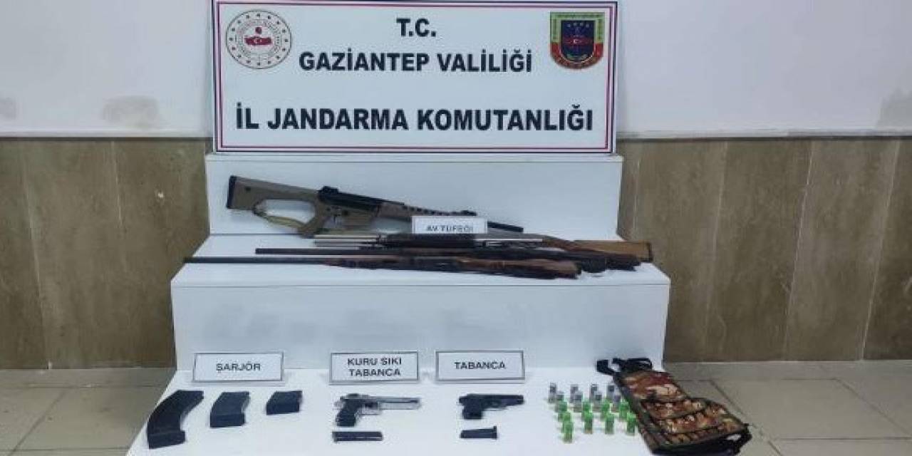 Gaziantep’te 4 Tüfek İle Çok Sayıda Fişek Ele Geçirildi