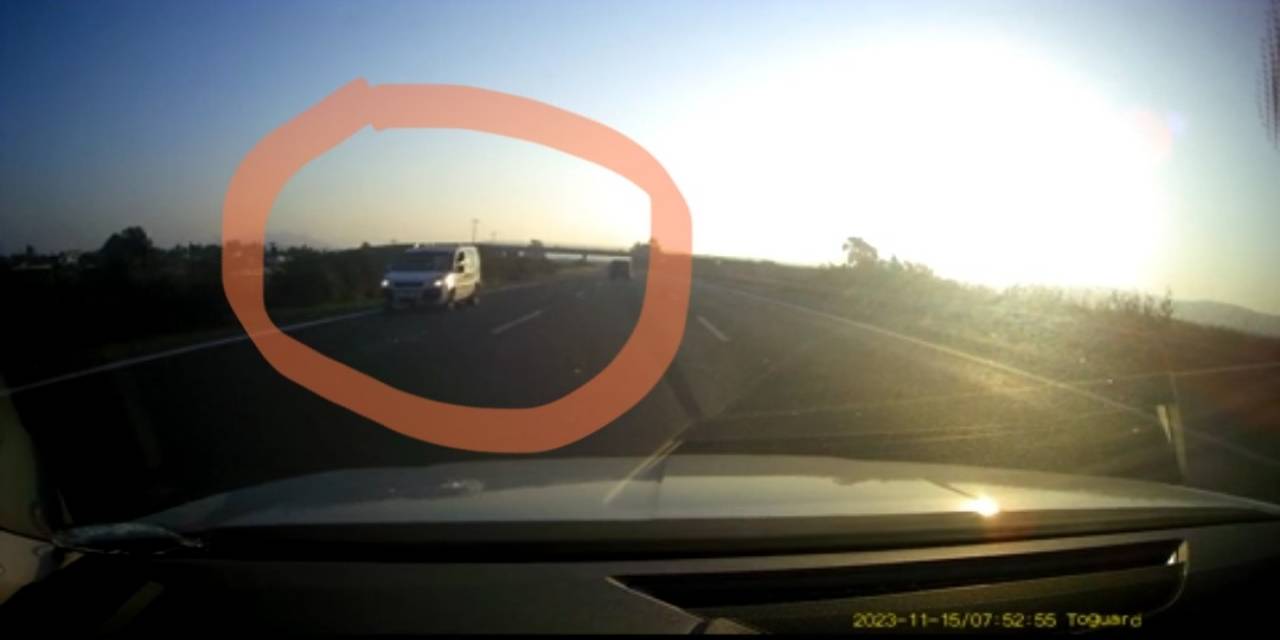 Otoyolda Ters Yönden Giden Aracın Görüntüsü Ortaya Çıktı