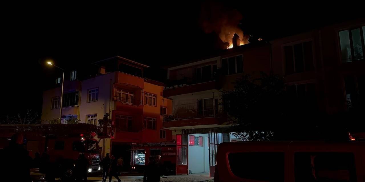 Bursa’da Korkutan Baca Yangını