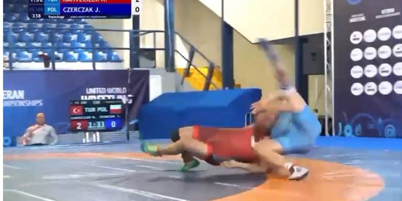 Fabrika İşçisi Nazmi Kahveciler, Polonyalı Rakibini Böyle Yere Serdi