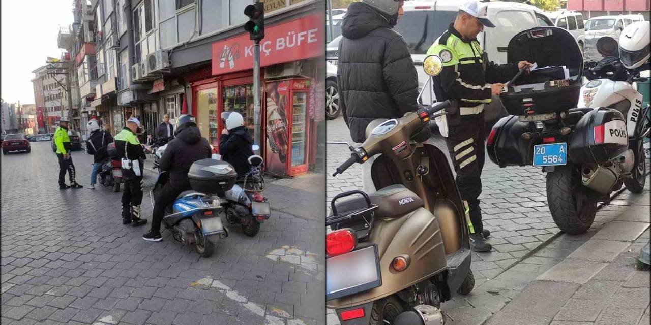 Denizli’de Motosiklet Denetimleri Aralıksız Devam Ediyor