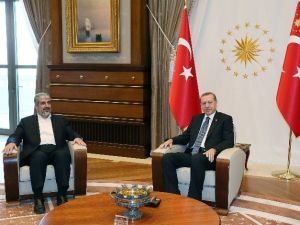 Cumhurbaşkanı Erdoğan, Hamas Siyasi Büro Şefi Meşal’i Kabul Etti
