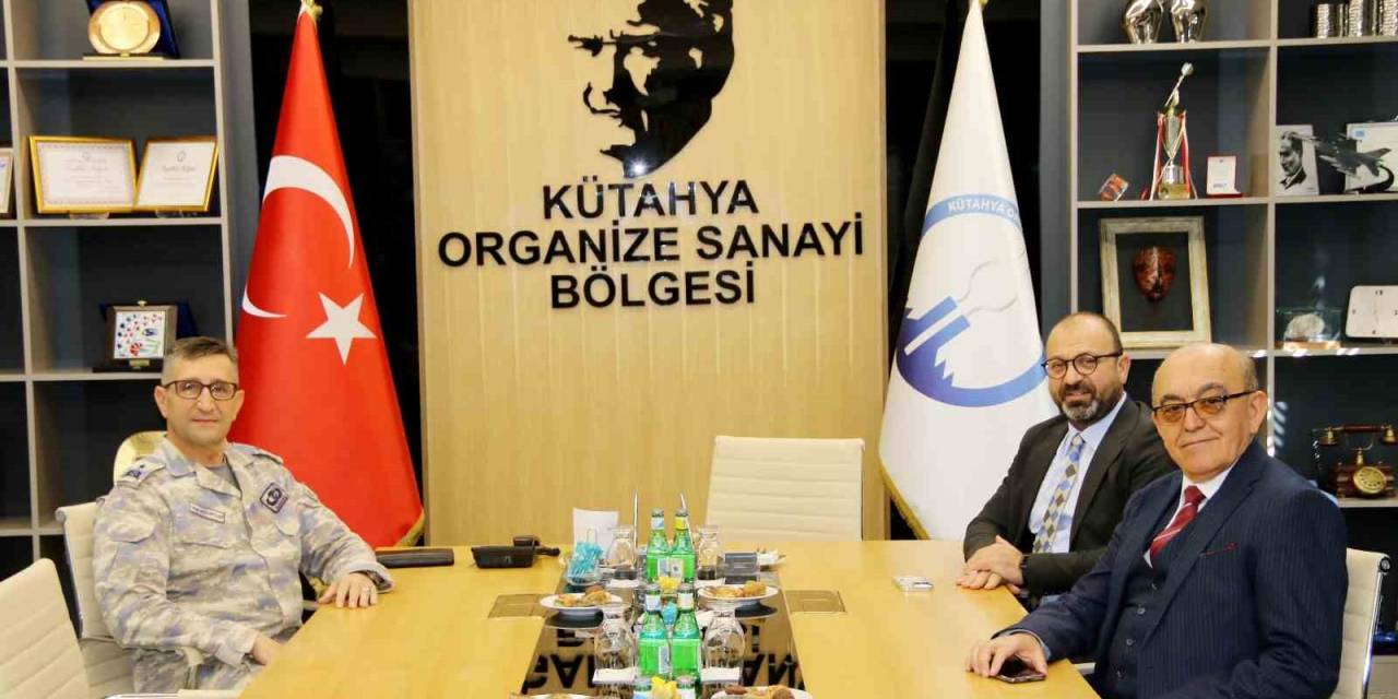 Hava Er Eğitim Tugayı Komutanı Tuğgeneral Mustafa Baş, Kütahya Osb Yönetimini Ziyaret Etti