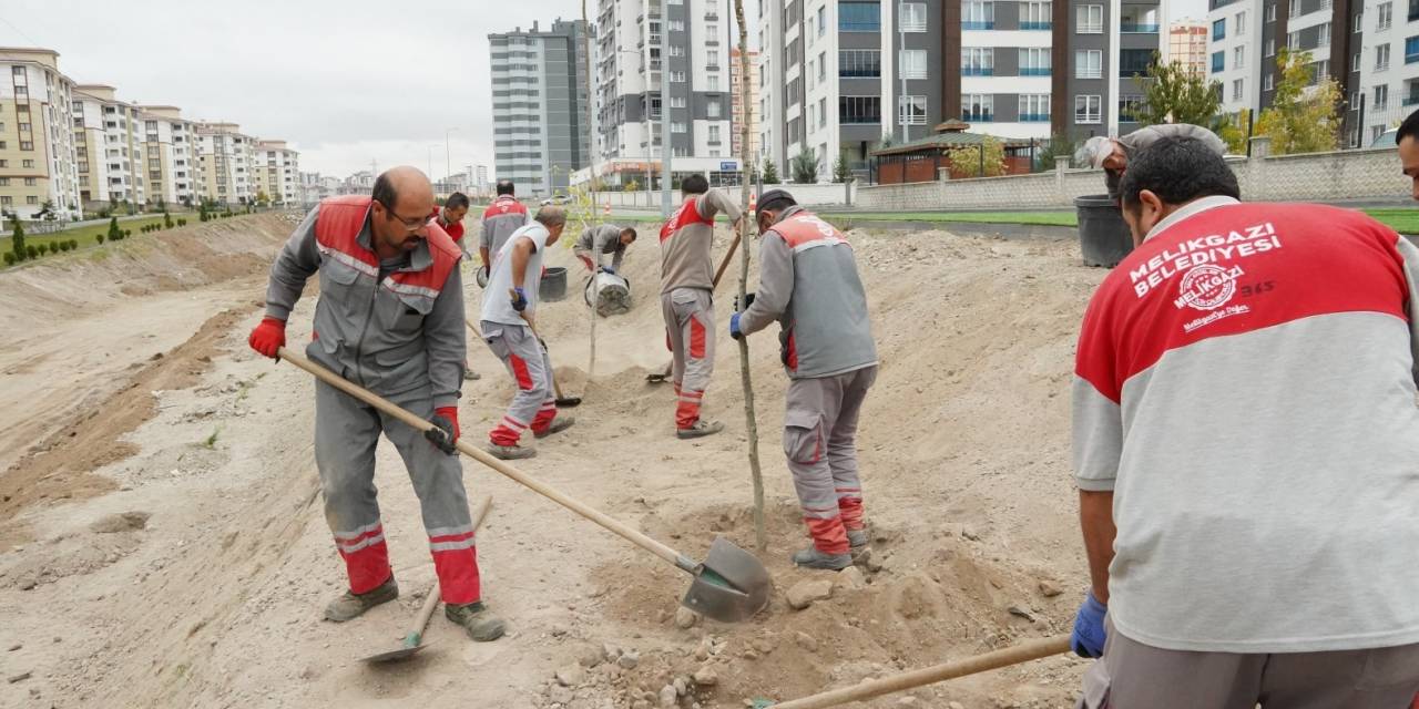 Melikgazi Geleceğe Nefes İçin, Birçok Mahallede Fidan Dikiyor