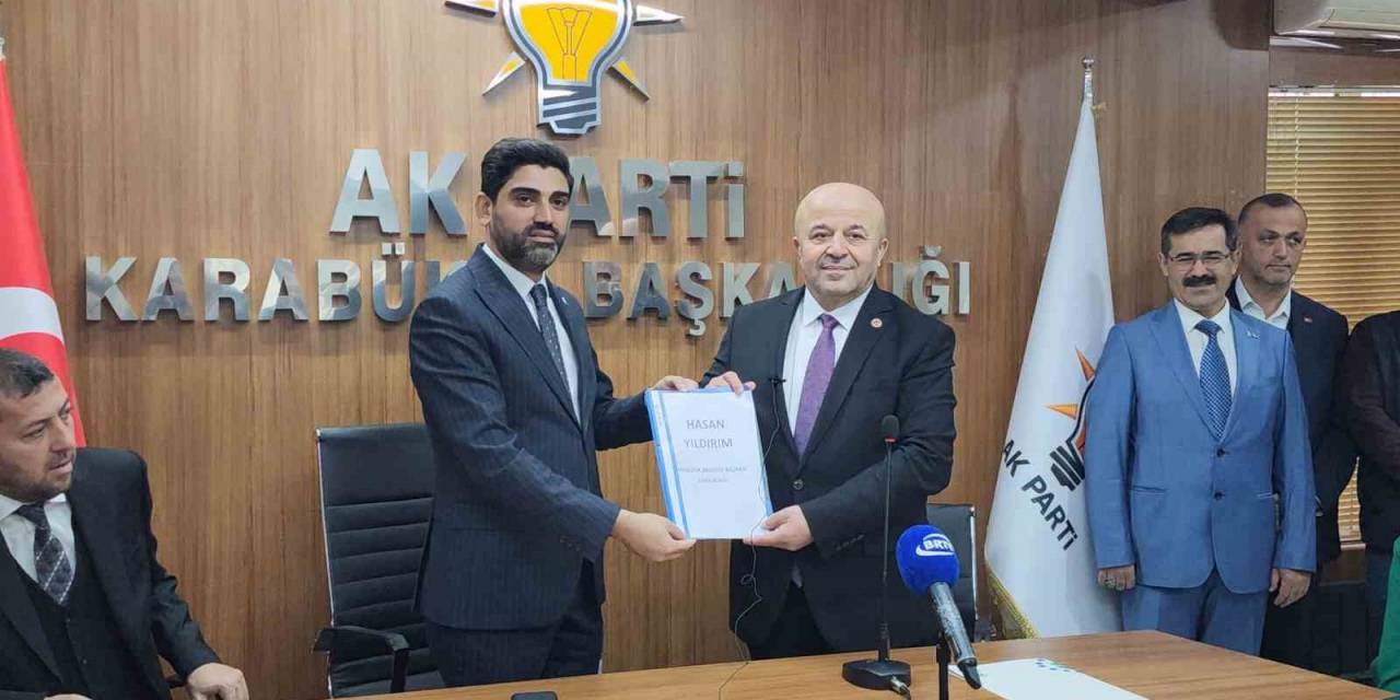 Karabük’te İlk Aday Adaylığı Başvurusu Yıldırım’dan