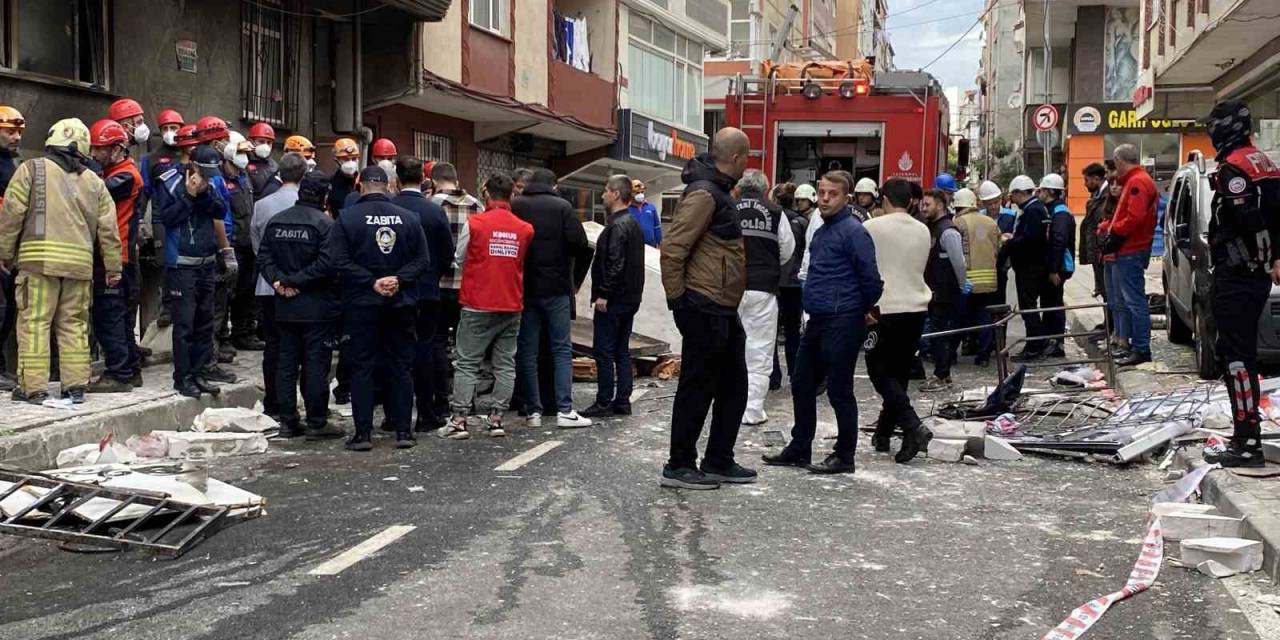 Küçükçekmece’de Meydana Gelen Doğalgaz Kaynaklı Patlama Anı Kamerada