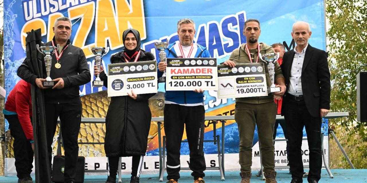 Sazan Tutma Yarışmasında Dereceye Girenler Ödülüne Kavuştu