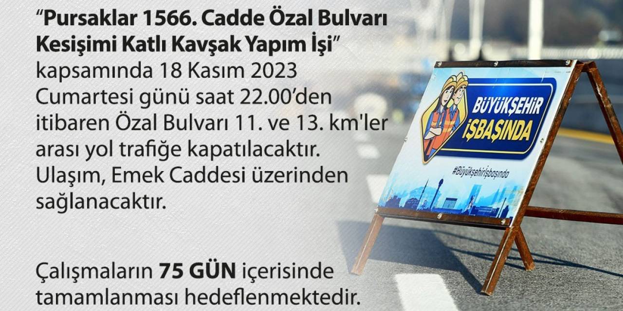 Ankara Büyükşehir Belediyesi’nden Katlı Kavşak İnşaatı