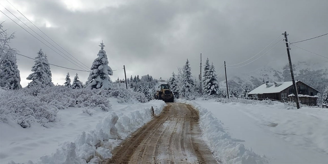 Trabzon ve Rize'de kar nedeniyle 14 yerleşim yerine ulaşım sağlanamıyor