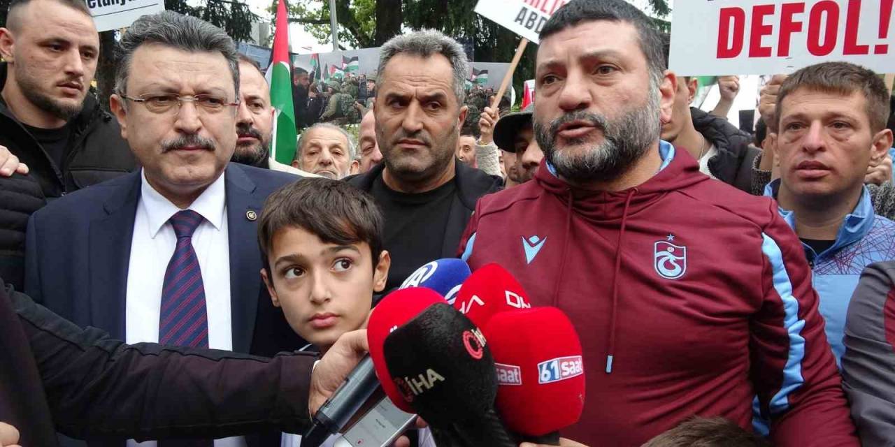 Trabzonsporlu Taraftarlardan Filistin’e Destek Yürüyüşü