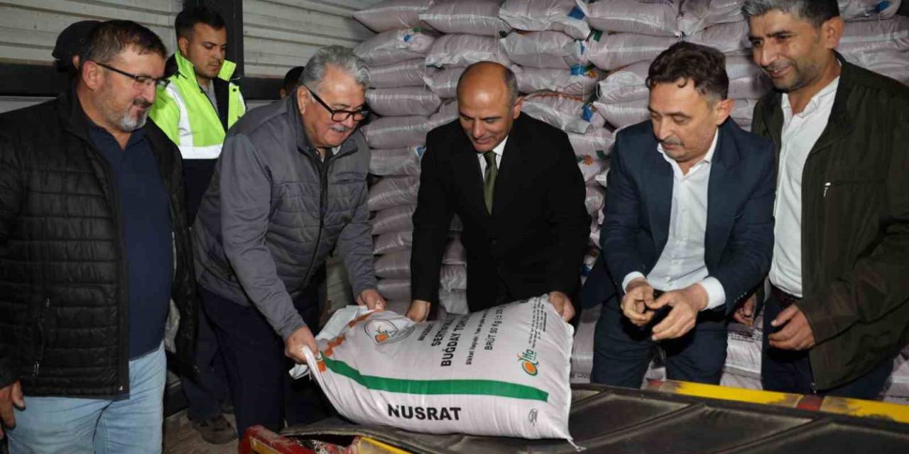 Çiftçilere 40 Ton Buğday Tohumu Desteği