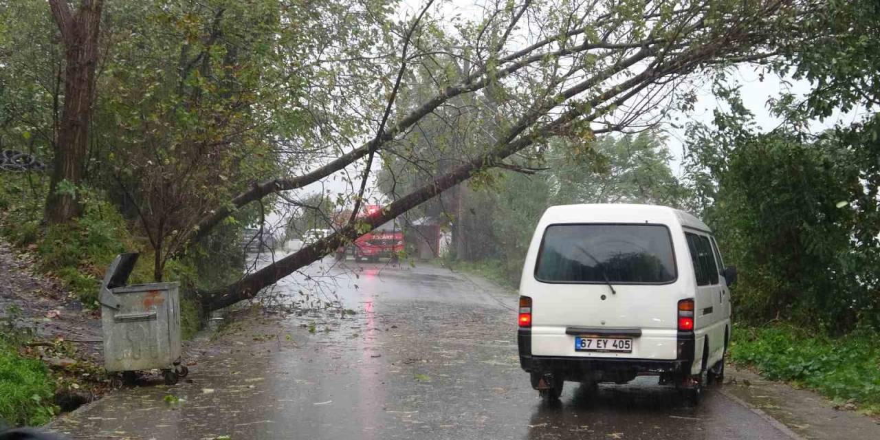 Zonguldak’ta Fırtına Ve Yağmur Hayatı Olumsuz Etkiledi