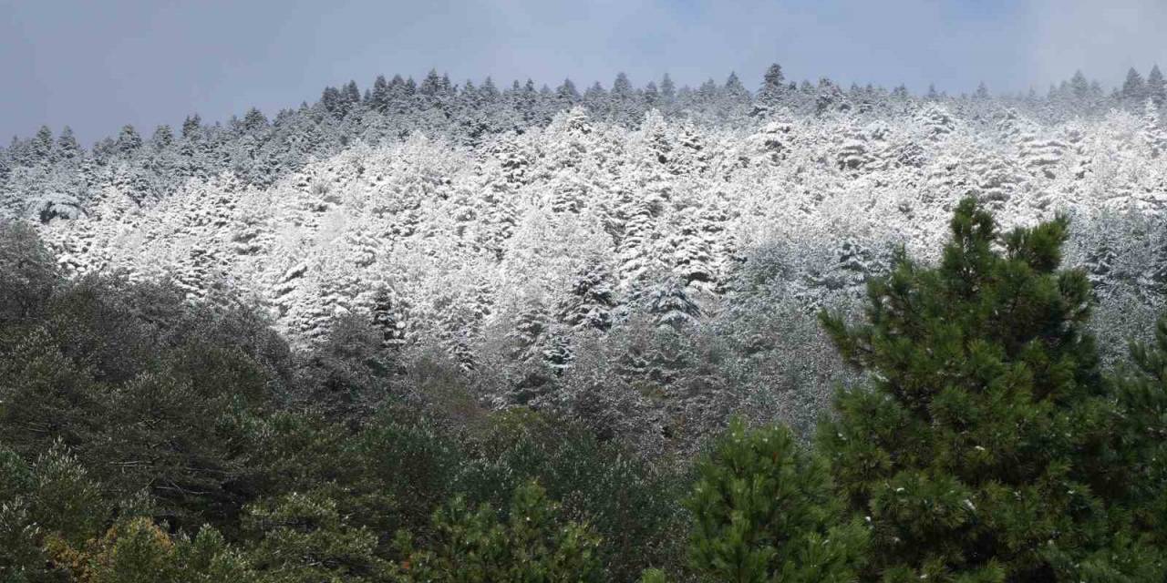 Kuzey Ege’de Mevsimin İlk Karı Yağdı