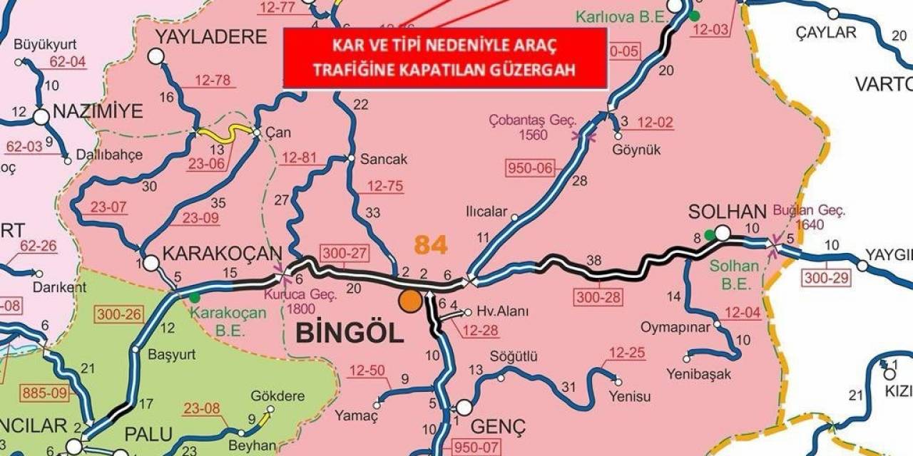 Bingöl-erzurum Karayolu Trafiğe Açıldı