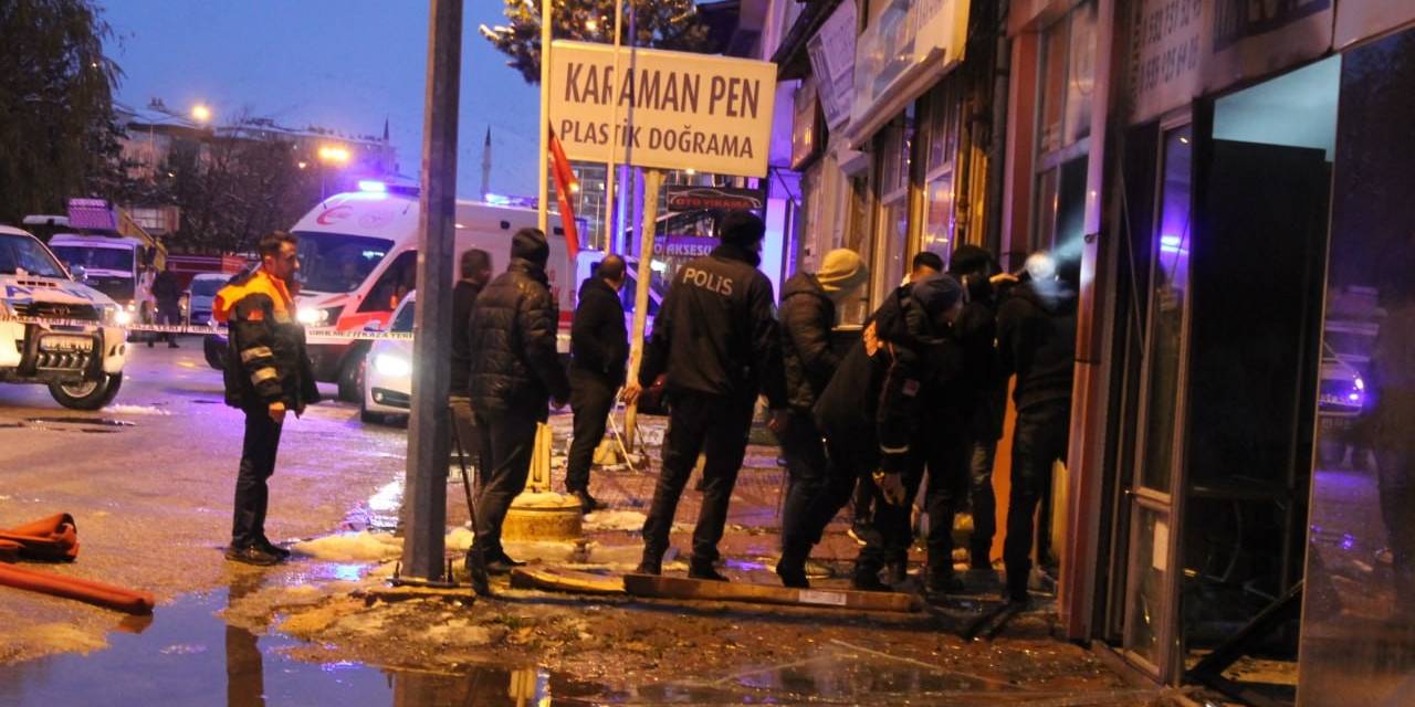 Bayburt’ta Cam Balkon Üretimi Yapılan İş Yerinde Patlama