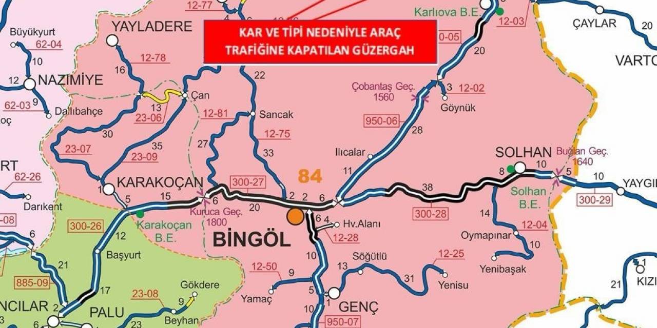 Bingöl-erzurum Karayolu Tır Trafiğine Açıldı