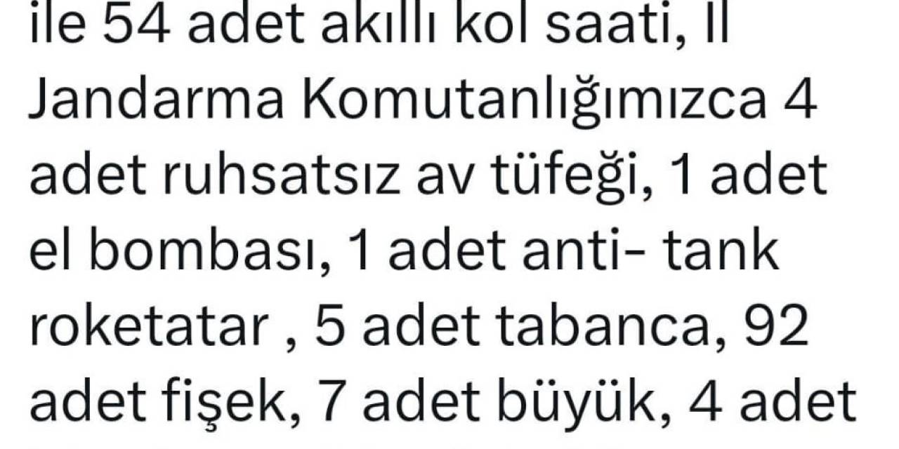 Bingöl’de El Bombası Ve Anti- Tank Roketatar Ele Geçirildi