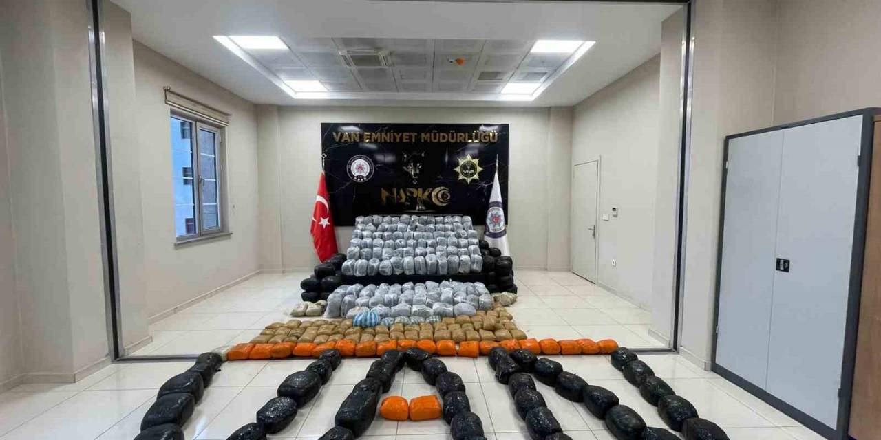 Van’da 1 Ton 150 Kilogram Toz Esrar Ele Geçirildi
