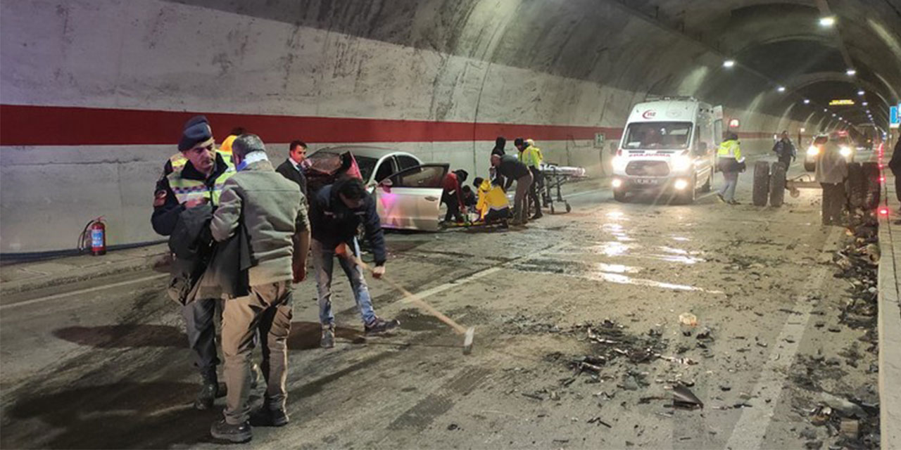 Rize'de Ovit Tünelindeki kazada 3 kişi yaralandı