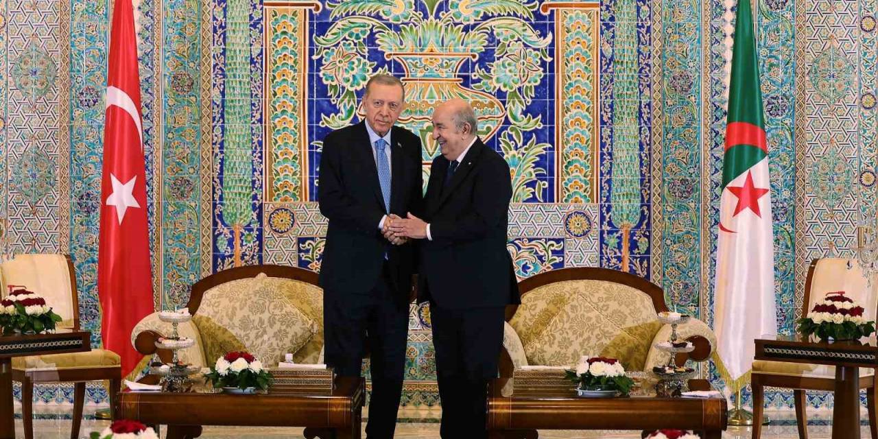 Cumhurbaşkanı Erdoğan, Cezayirli Mevkidaşı Tebbun İle Görüştü