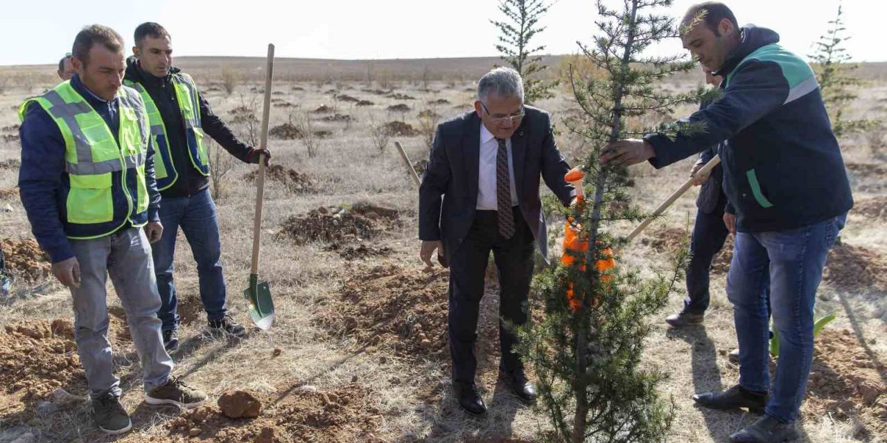 Başkan Büyükkılıç İle Kayseri’de 5 Yılda 549 Bin 735 Adet Ağaç Ve Çalı Toprakla Buluştu