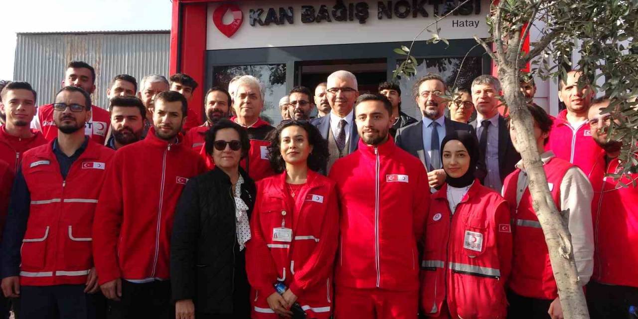 Hatay’da ‘Kan Bağış Noktası’ Açıldı